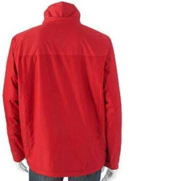 Mens Winter Jacket Hemisphere Red 2XL Wind Water Resistant Down Alt Fill Hooded - Picture 4 of 11